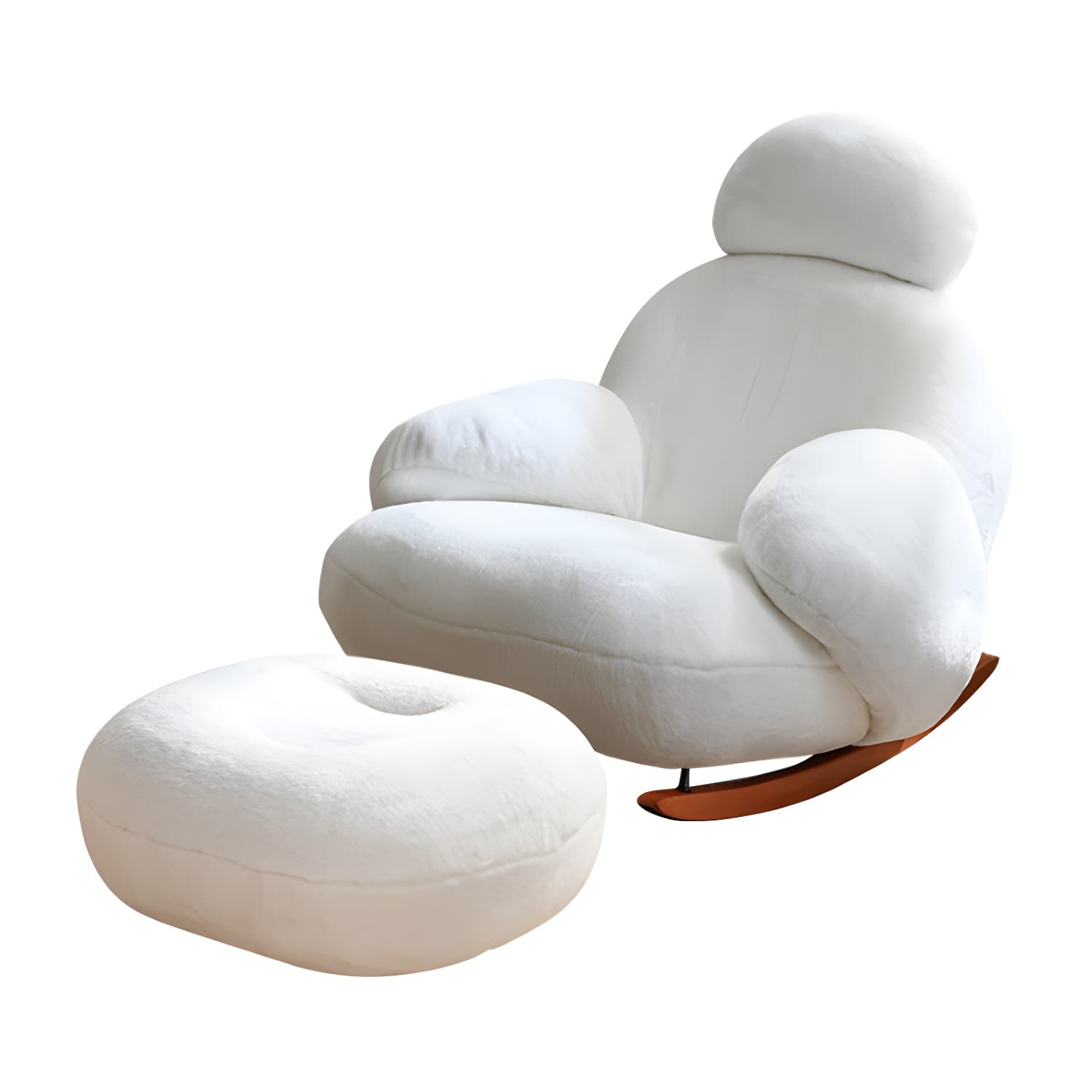 Velvet Upholstered Rocking Chair Modern Style Rocking Accent Chair - image 15