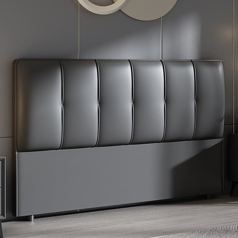Modish Panel Headboard in Pine Wood with No Distressing, Rectangle Shape for Queen/Full/Twin XL Bed, Featuring Sponge Upholstery and Standard Height thumbnail 2
