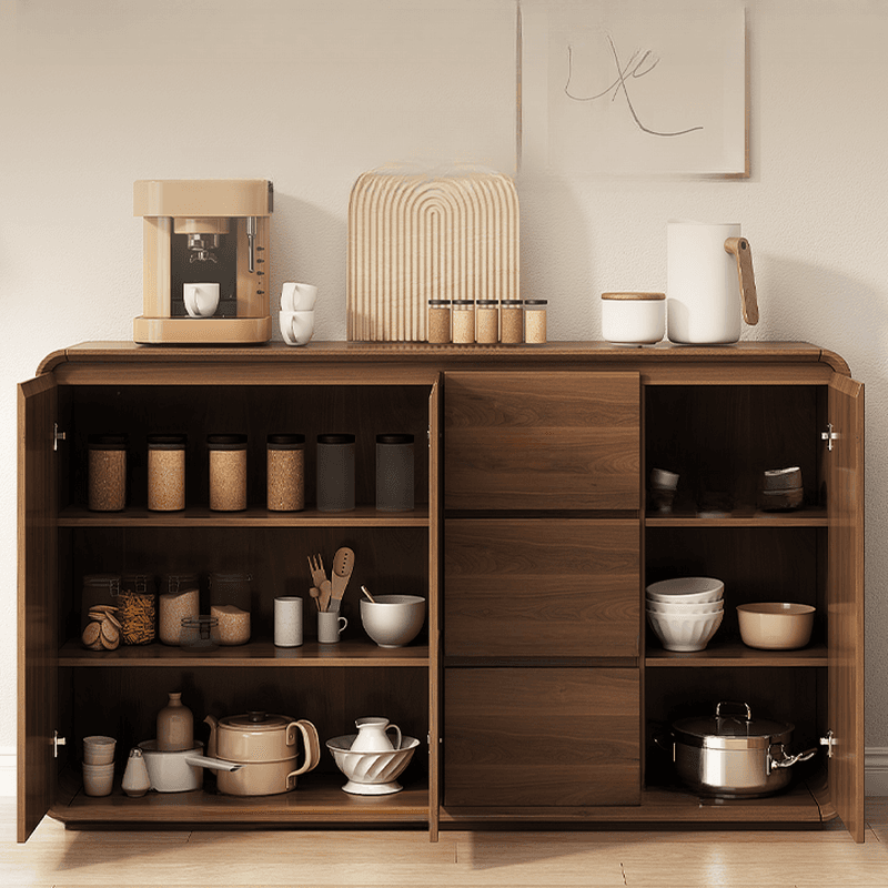 3 Drawers & 2 Doors/3 Doors/1 Door & Two Internal Shelves/Four Internal Shelves Simple Narrow/Standard Flooring Sideboard with Compartment - image 5