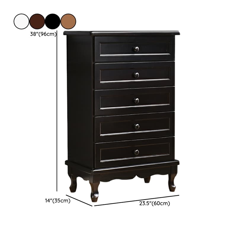 Solid Wood Countertop Storage Chest Traditional Style with Drawers thumbnail 20