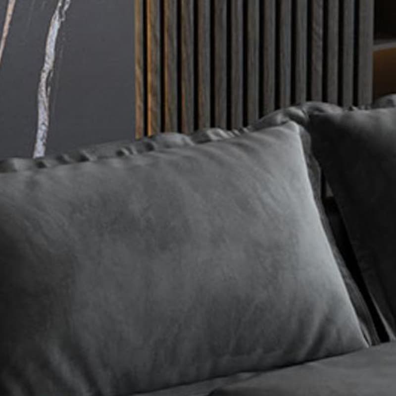 Modern Flared Arm Sofa with Water Resistant and Bolster Pillows thumbnail 6