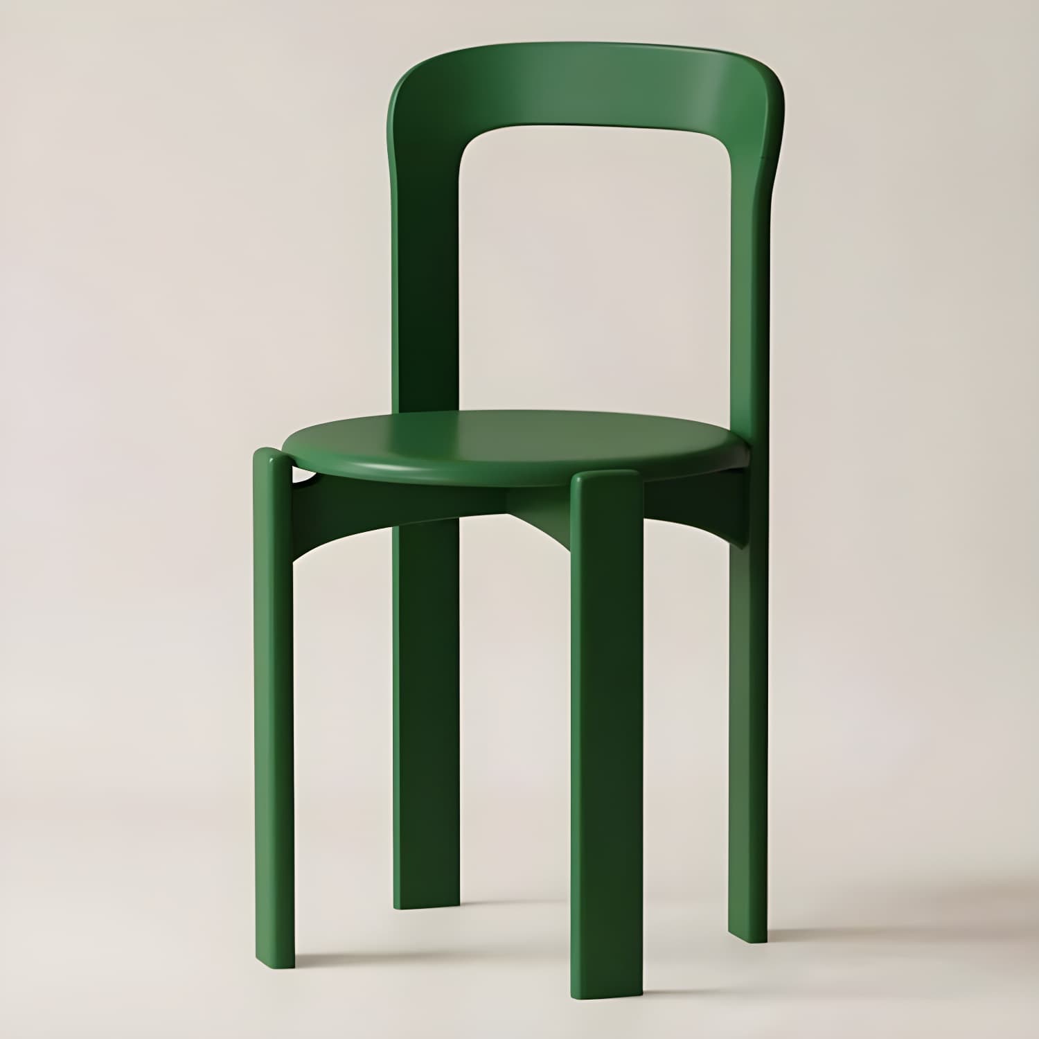 Modern Solid Wood Armless Dining Chair with Open Back for Kitchen & Dining thumbnail 4