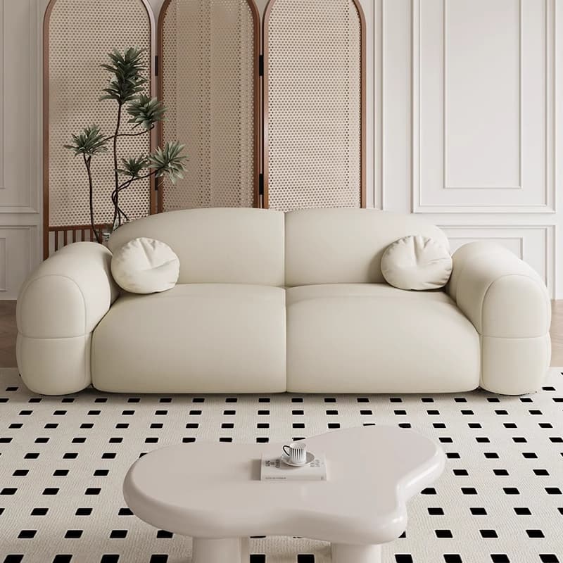 Versatile Grey/Blush/Amber Flannel Standard Sofa/Loveseat with Arm and Concealed Support thumbnail 4