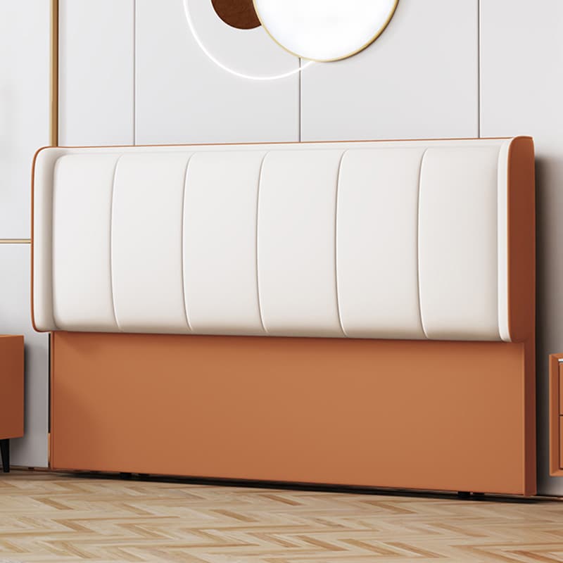 Trendy Panel Headboard in Natural Wood with No Distressing, Rectangle Shape for Twin XL/Full/Queen Bed, Featuring Sponge Upholstery Fill and Standard Height thumbnail 7