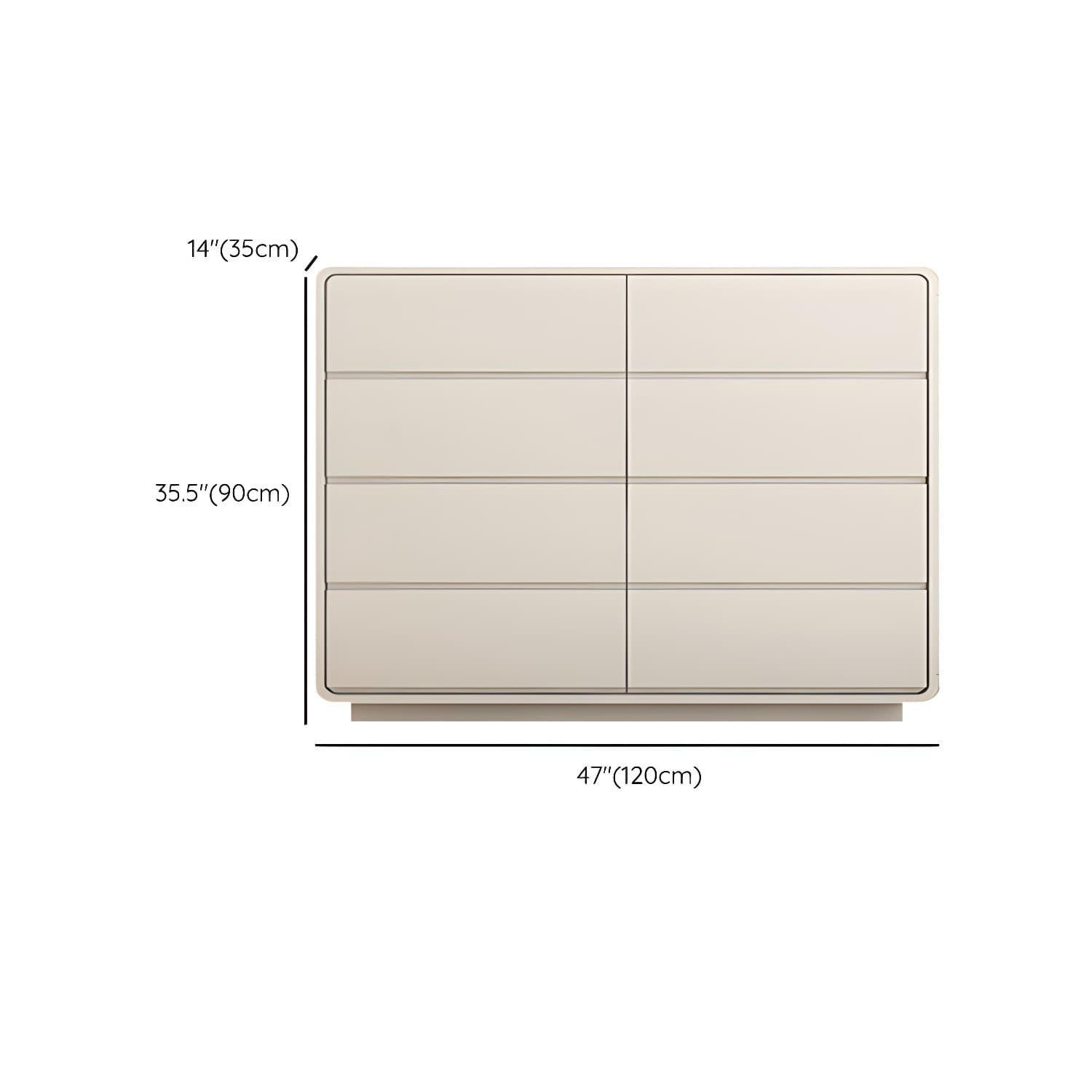 Modern White Double Dresser with Drawers and Soft Close Glides thumbnail 20