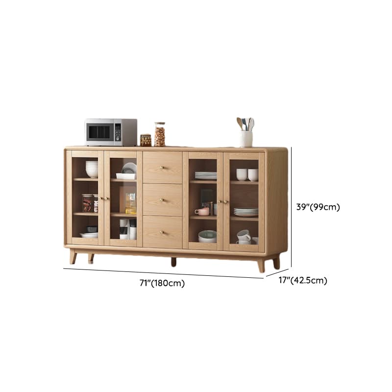Unfinished Color Microwave Shelf Cabinet with Stemware Stand, Self-supporting in Culinary Space, Flooring Design, Kitchen Appliance Organizer, and Worktop Countertop thumbnail 13