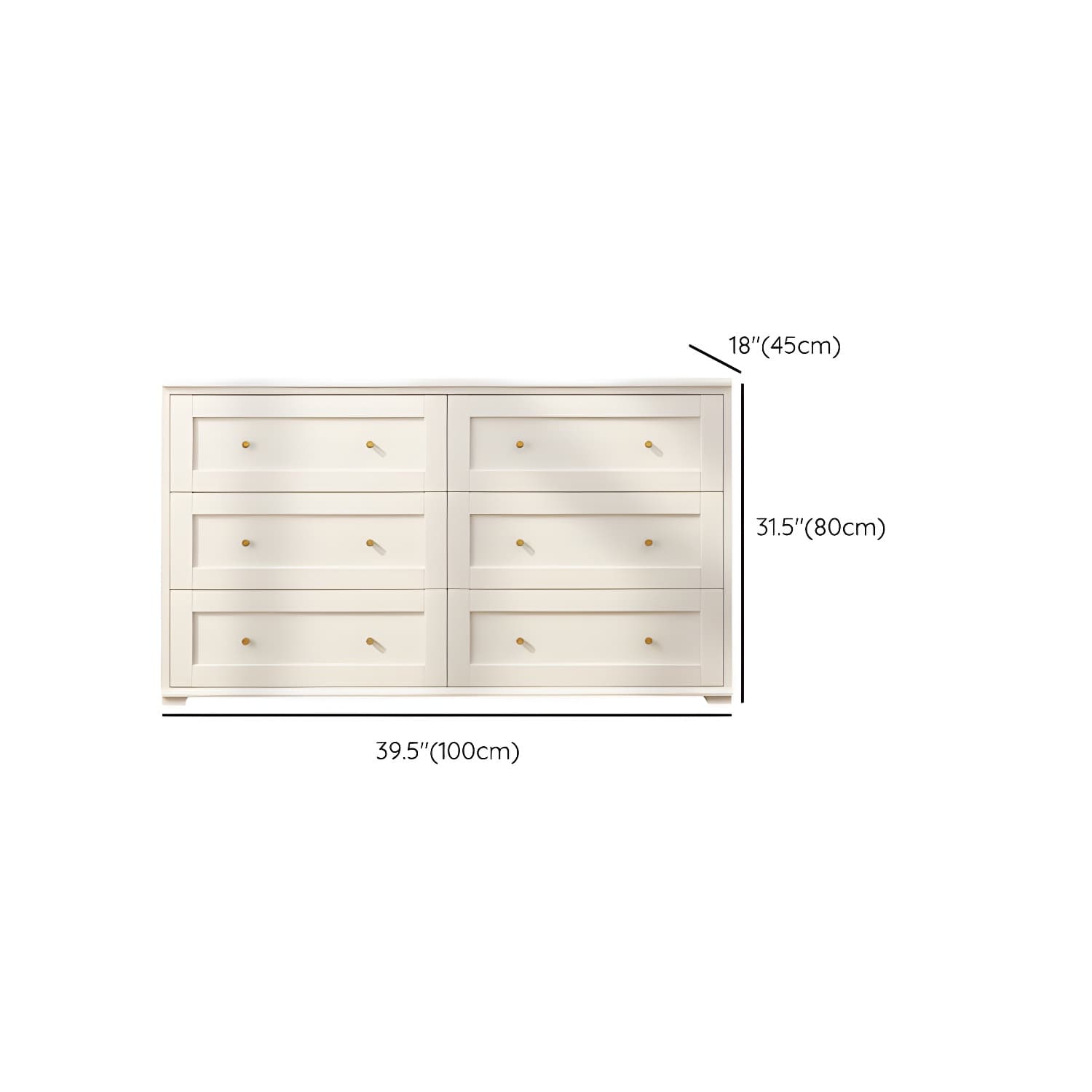 Modern Horizontal Double Dresser Birch Wood Storage Dresser for Bedroom - image 16