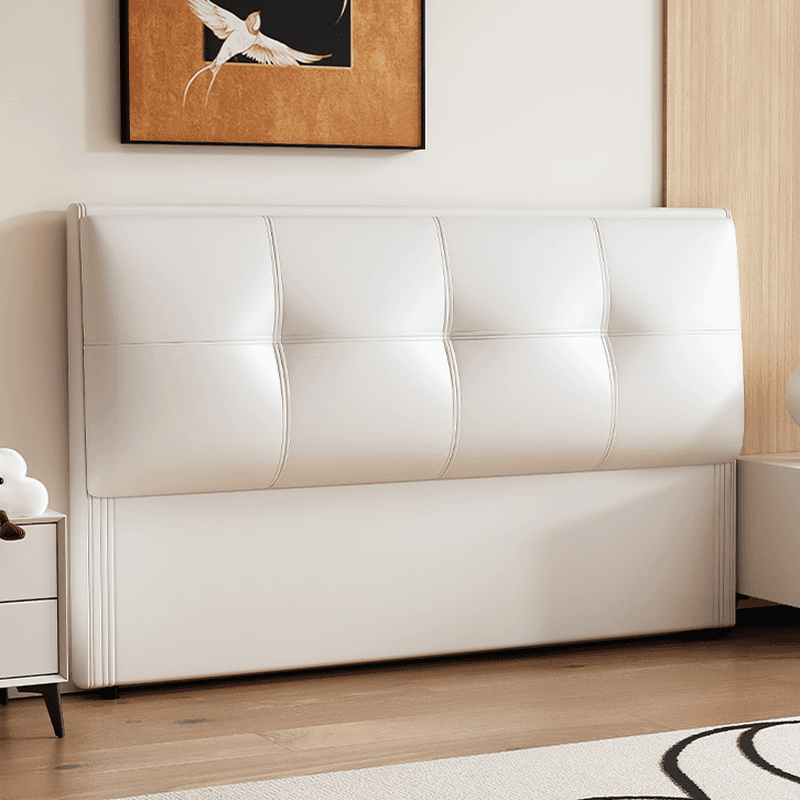 Simplistic Style Panel Headboard with No Distressing, Piled Tufted Rectangular Shape for King/Queen/Full Bed, Sponge Upholstery Fill, Standard Height thumbnail 7