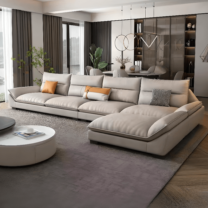 Functional L-Shape/Straight Sofa Couch/Sofa Recliner for Parlor with Reversible/Horizontal Orientation and Concealed Support thumbnail 13