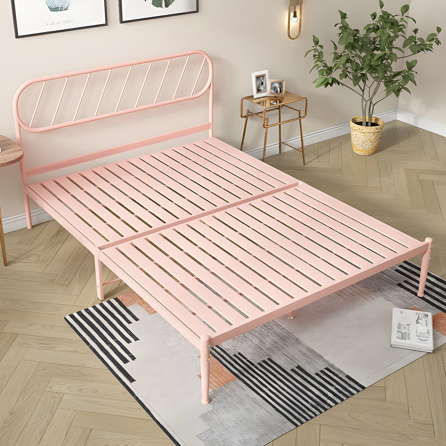 Modern Simple Style Open-Frame Panel with Metal Frame and Leg thumbnail 4