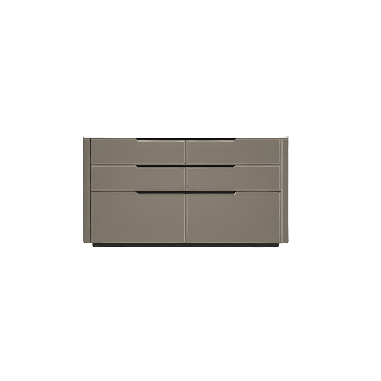Wood Modern 4-Drawer and 2-Door Storage Sideboard with Stone Countertop thumbnail 6