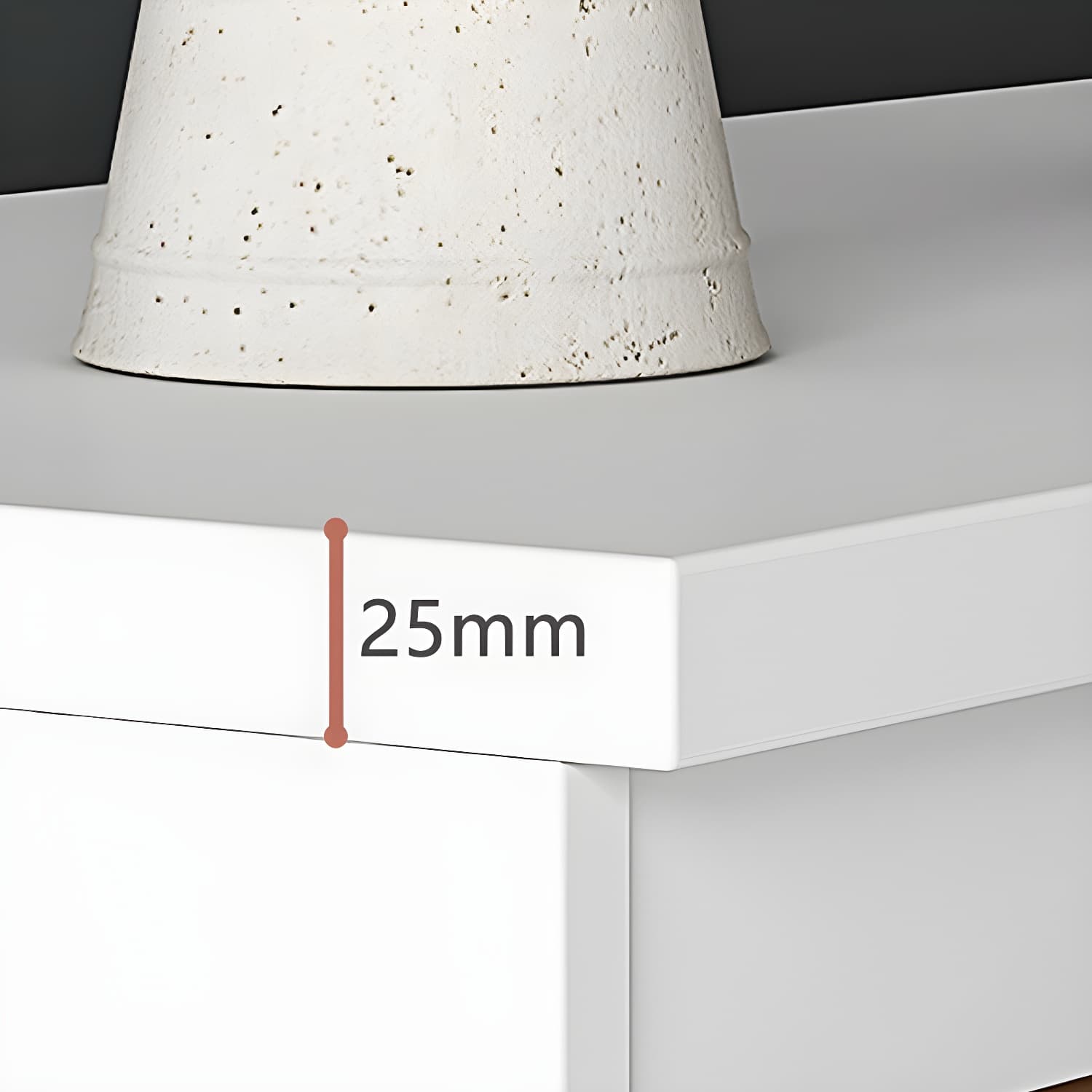Contemporary 15.7" Wide White Chest Soft-Close Drawers Storage Chest thumbnail 8
