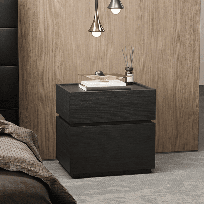 Organic Modern Nightstand With Drawer Organization and 3 Drawers in Real Wood thumbnail 9