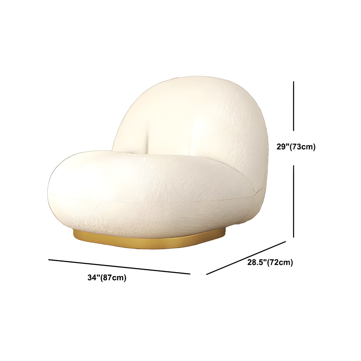 Contemporary Curved Sofa with Tight Back Standard Armless Sofa for Living Room thumbnail 17
