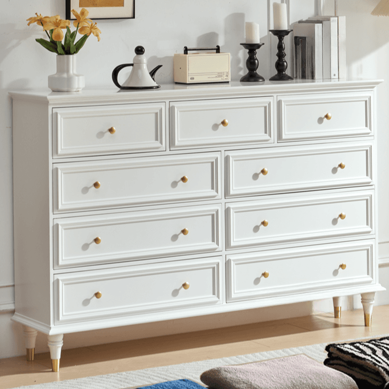 Trendy Natural Wood Console Dresser with 9/7/6 Drawers in Horizontal/Vertical Orientation thumbnail 4