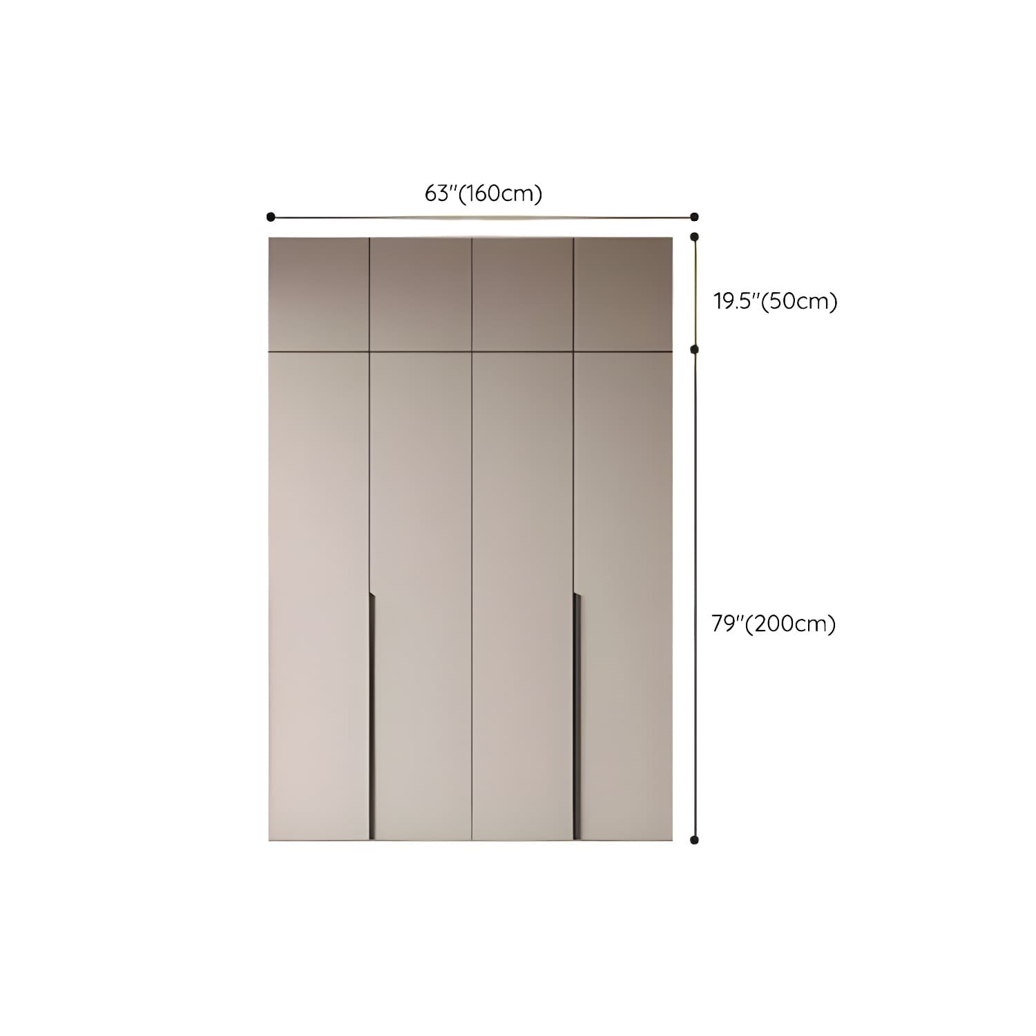 Modern Grey Wood Armoire with Solid Construction and Limited Warranty thumbnail 32