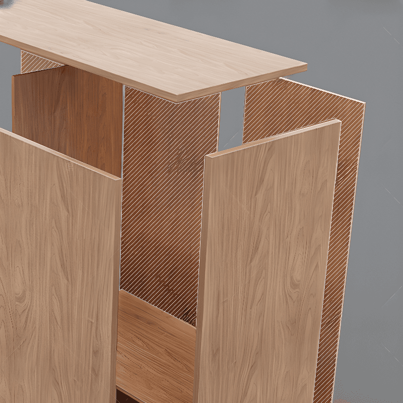 Trendy Unfinished Color Engineered Wood Unattached Armoire Cabinet thumbnail 6