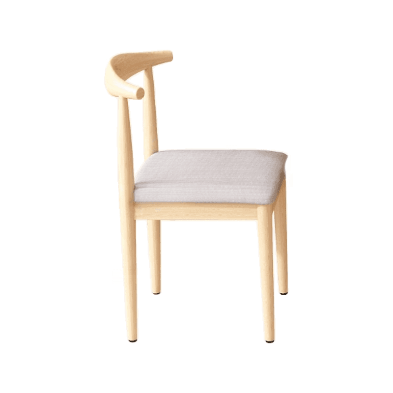 Dining Table Set with Rectangular Recycled Wood Fixed Table and Padded Chair Back in White/Auburn/Unfinished thumbnail 8