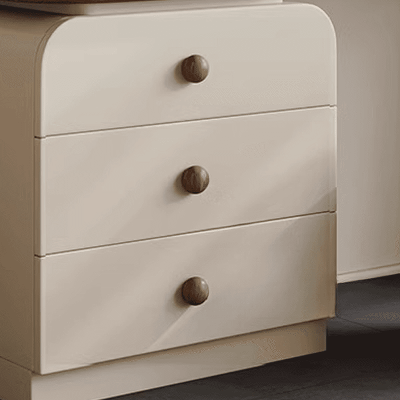 Modish Large Vanity Set/Makeup Vanity with Laminate Table Top, White Finish, 3 Drawers, Mirror Lights, and Scalable Design thumbnail 9