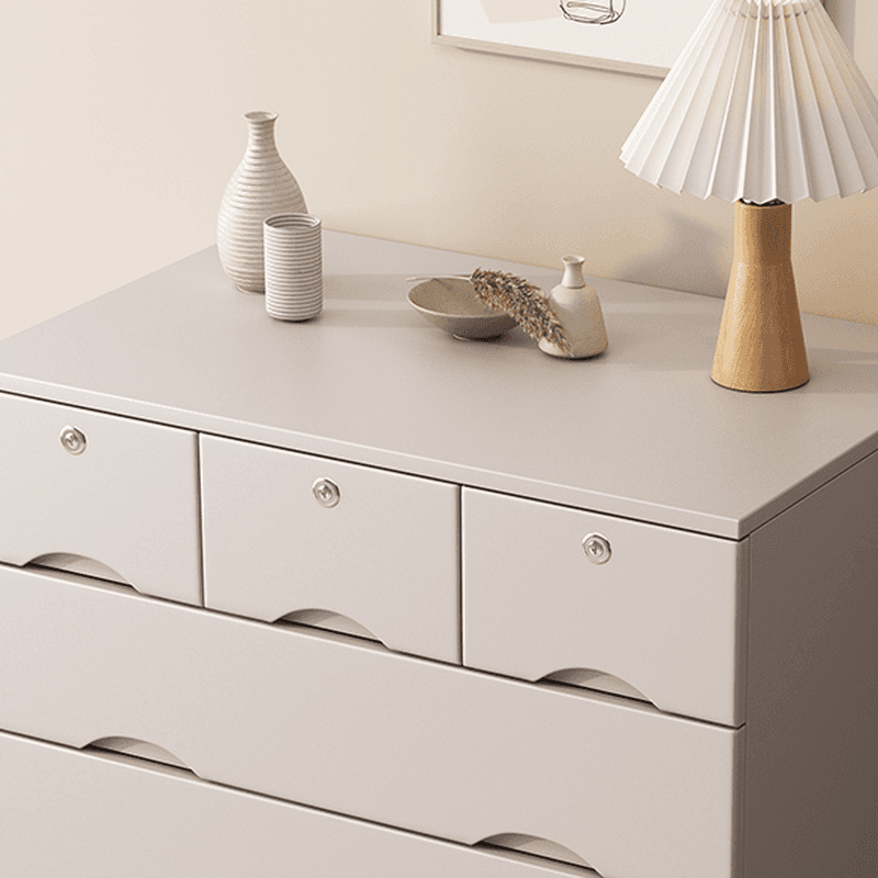 Light Gray Simple Cube Console Dresser for Parlor thumbnail 8