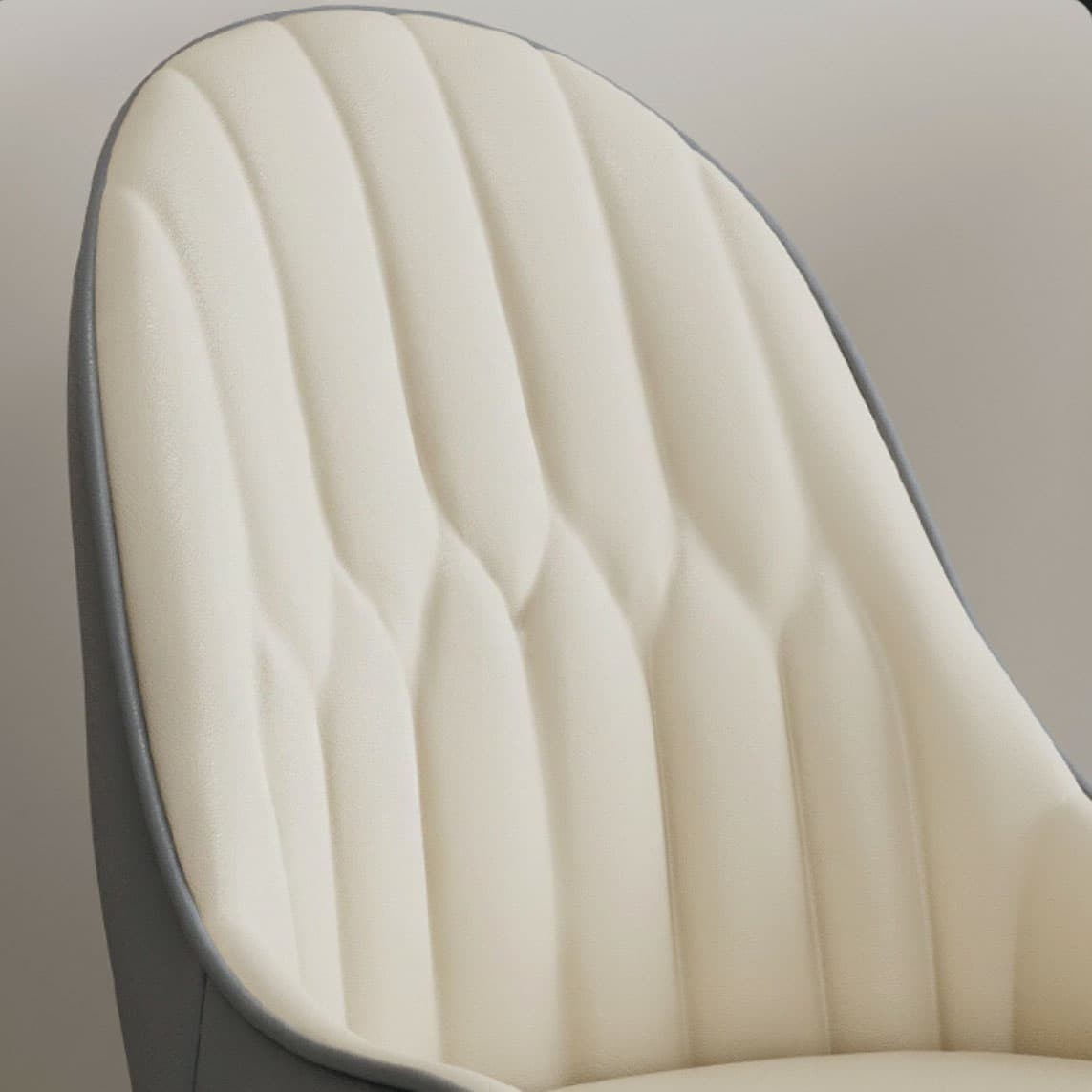 Glam Arm Chair with Upholstered Faux Leather, Solid Back, and Metal Legs thumbnail 24