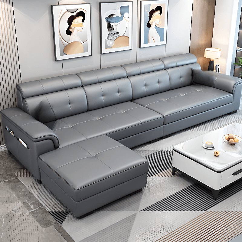L-Shape Parlor Corner Sectional with Left Hand Facing Orientation, Decorative-stitched Tufting and Concealed Support thumbnail 16