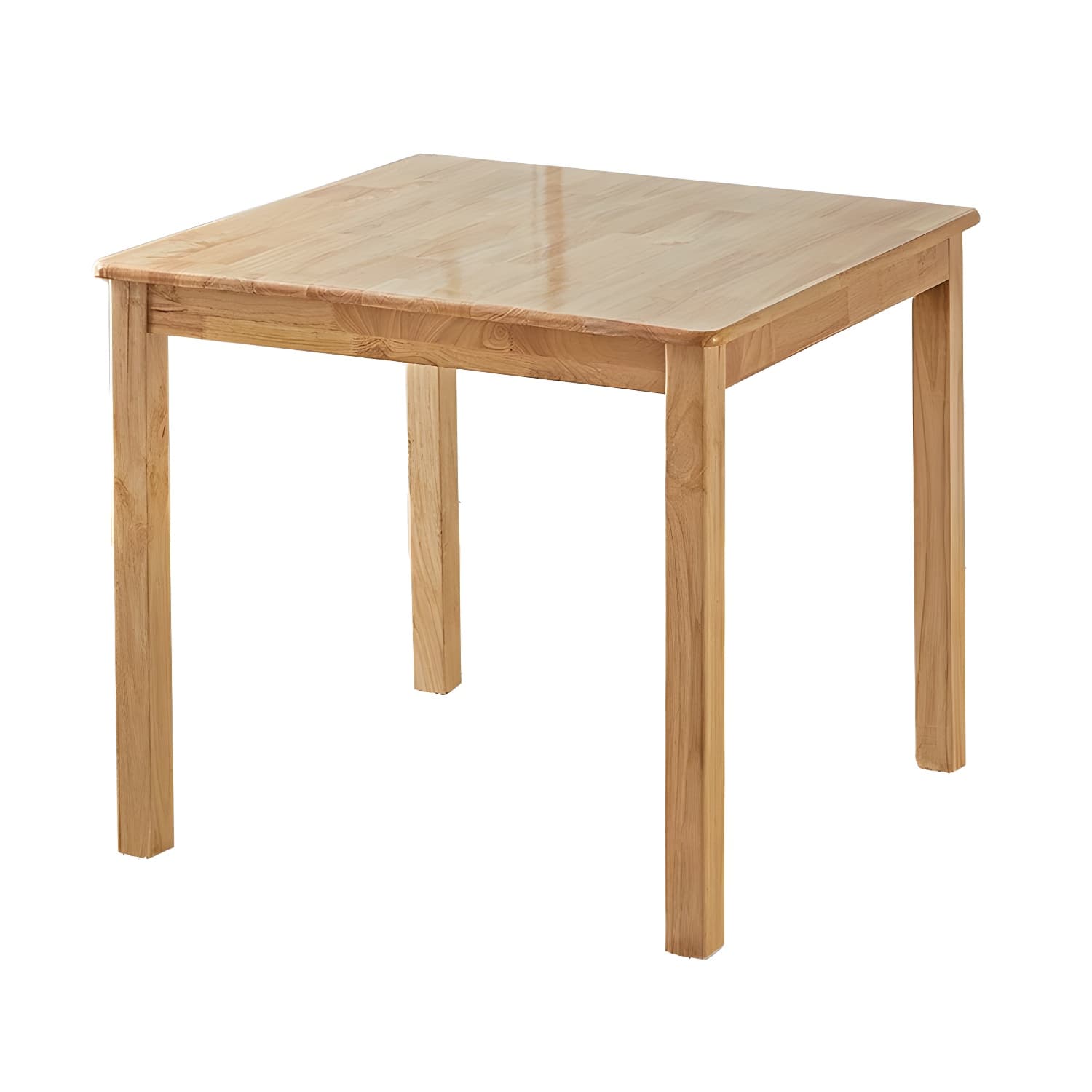 Elegant Scandinavian Natural Oak Wood Dining Table - Slim Legs, Standard Height for Kitchen & Dining thumbnail 9