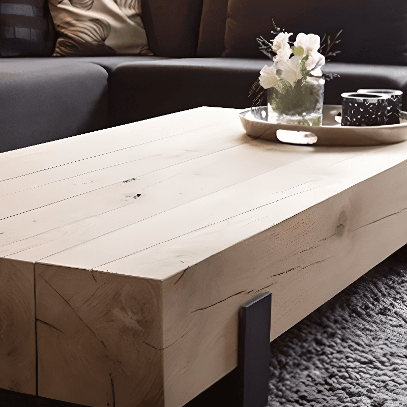 Pine Square Sledging Board Game Coffee Table for Home thumbnail 7