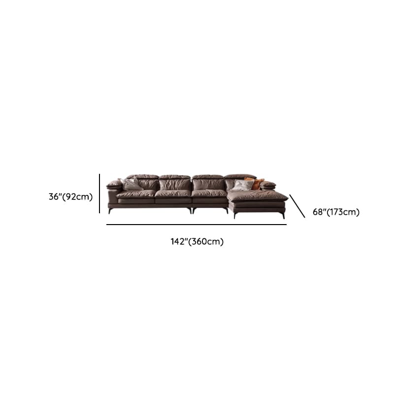 Cocoa Straight/L-Shape Horizontal/Left Hand Facing Sofa Couch/Sofa Recliner in a Contemporary Style thumbnail 16
