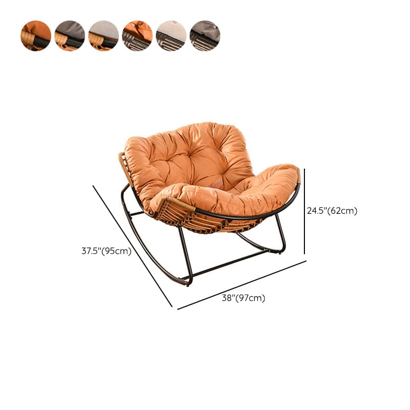 Ergonomic and Stationary Cotton Nursery Recliner with Back thumbnail 19