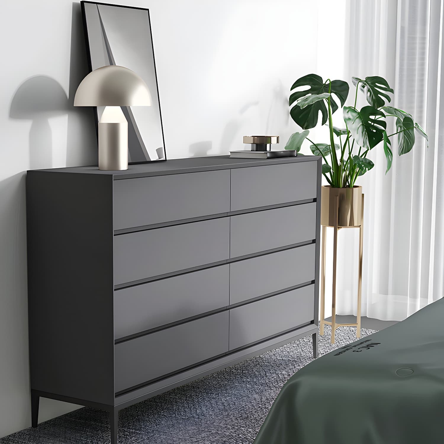 Minimalist Wood Double Dresser for Neat and Stylish Organizing thumbnail 13