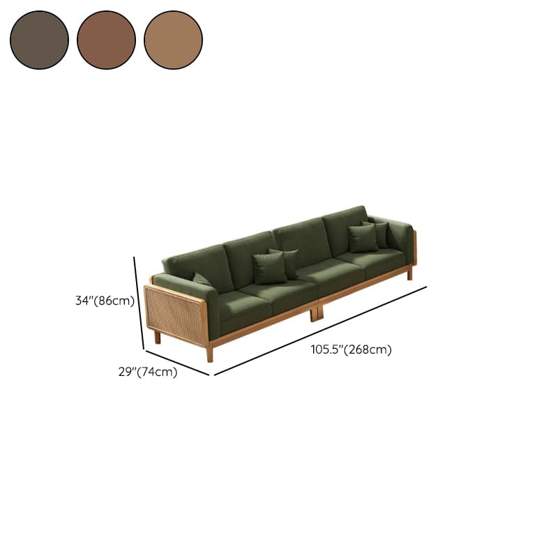 Victorian Style Jade Green Sofa Couch/Single Sofa for Sitting Room with 1 to 5 Pillows thumbnail 30