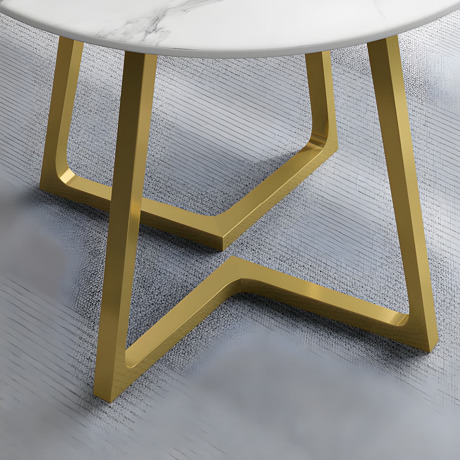 Contemporary Round Dining Table Sintered Stone Dining Table for Dining Room thumbnail 9