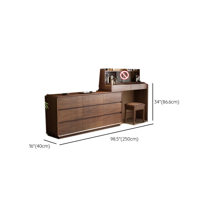 Multi-Purpose Vanity Set/Makeup Vanity with Scalable Telescopic and Push-Pull 2-in-1 Feature thumbnail 10