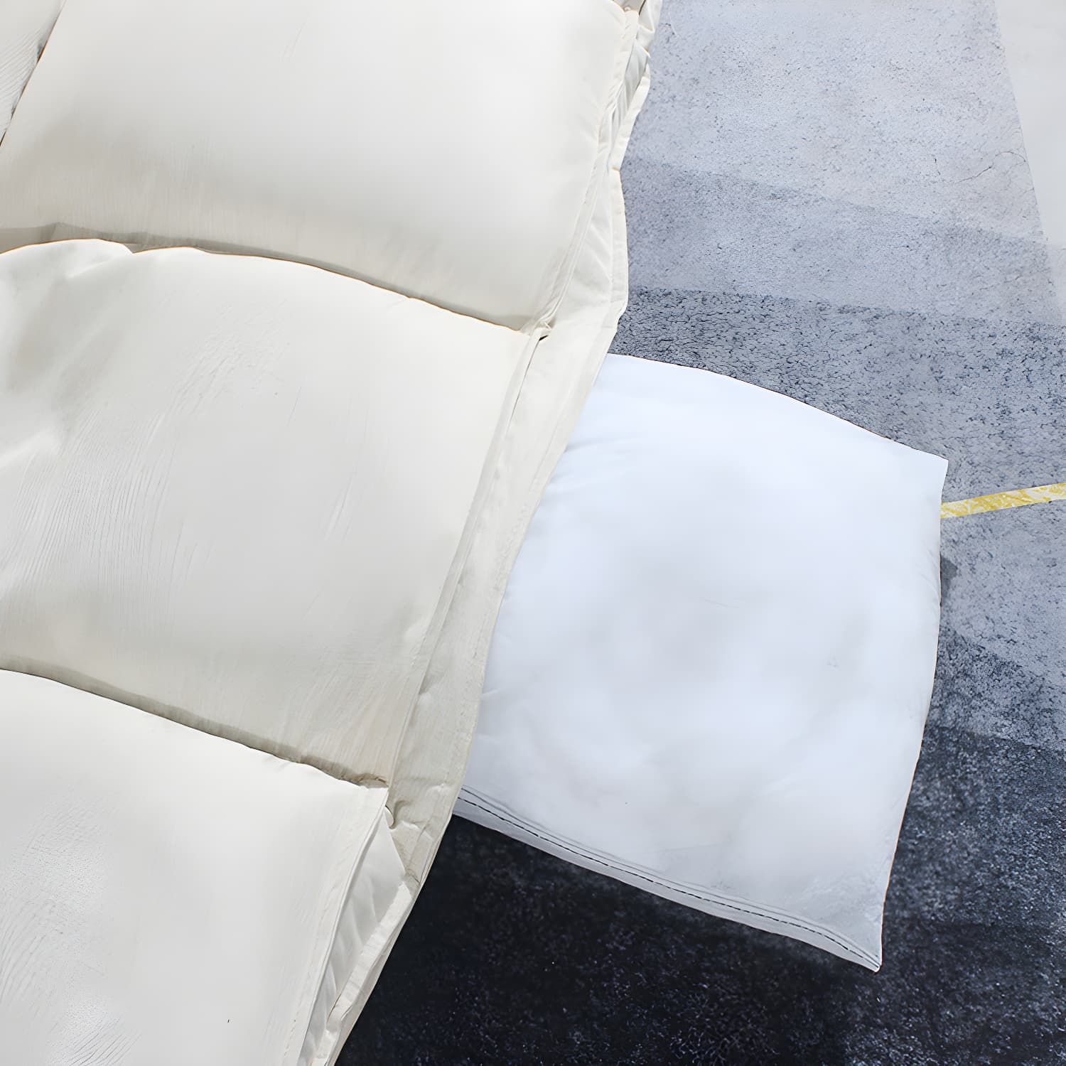 Modern Tight Back Convertible Sleeper Sofa Fabric Armless Solid Color Sofa thumbnail 13