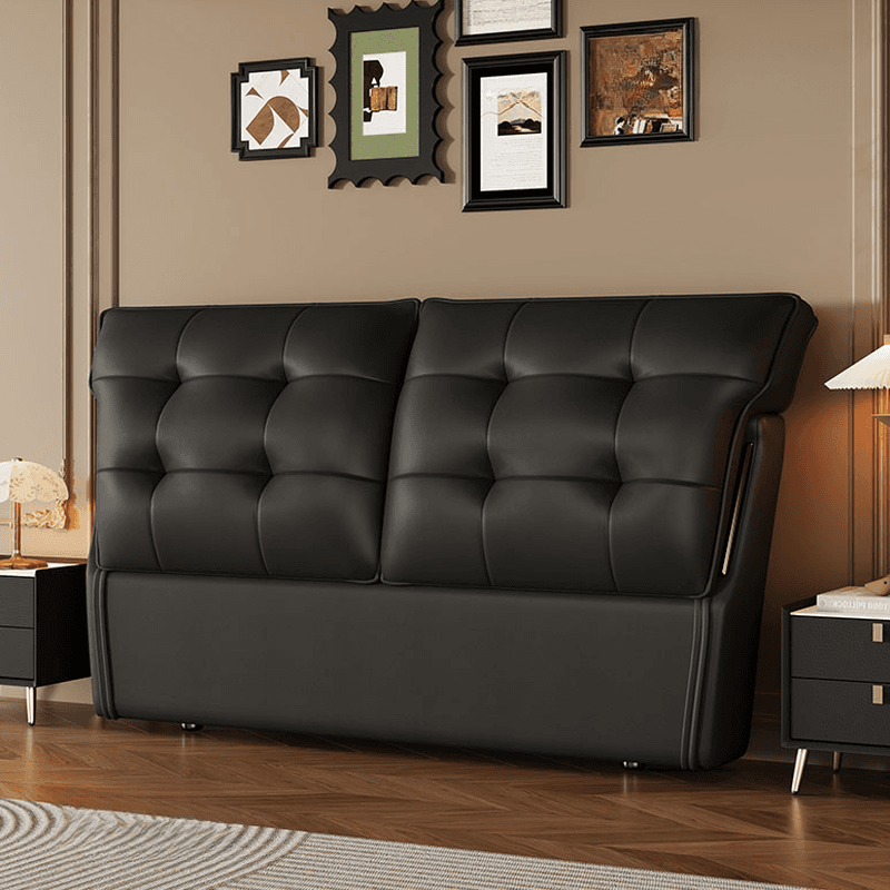 Art Deco Style Panel Headboard with No Distressing, Decorative-stitched Tufting, Rectangle Shape for Queen/Full/Twin XL Bed, Sponge Upholstery Fill, Standard Height thumbnail 1