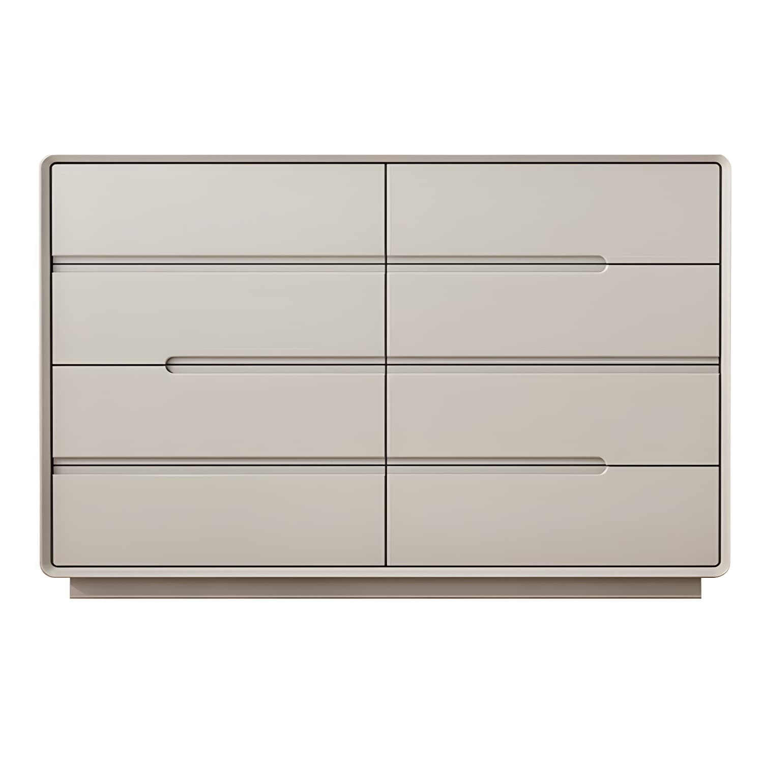 Light Oak Modern Dresser with Solid Wood Construction and Soft-Close Drawers thumbnail 3