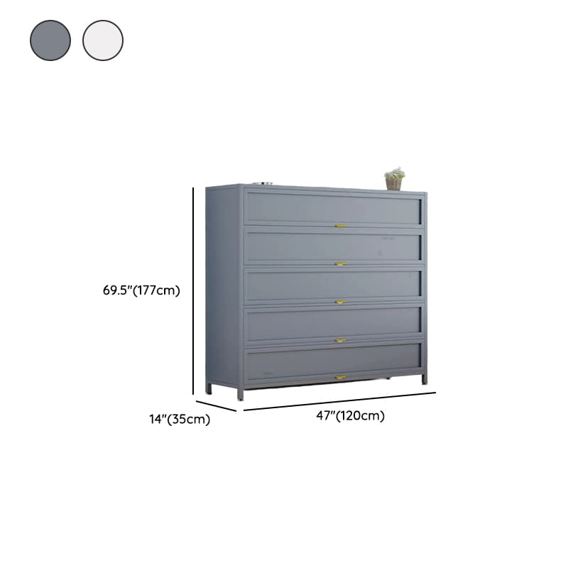 Casual Iron Desk Combo Dresser with Multiple Cabinets and Interior Shelves Options thumbnail 20