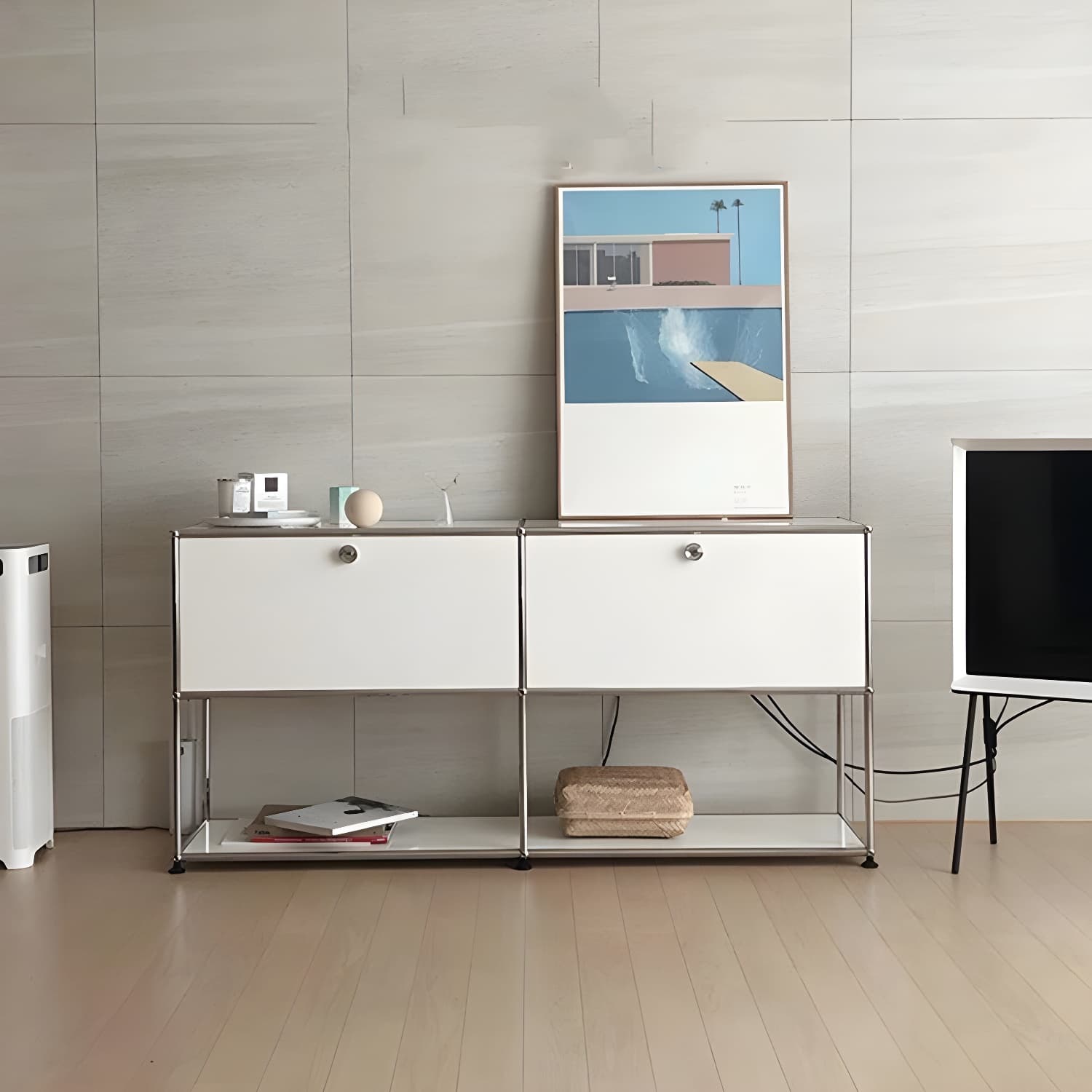 Modern Rectangle Storage Server Metal Sideboard for Dining Room thumbnail 13
