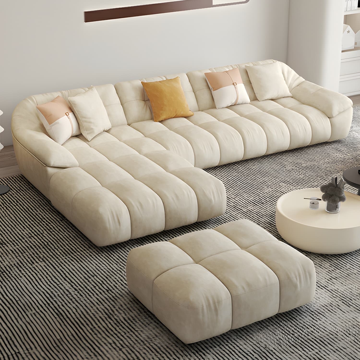 Comfortable Polyester Blend Showcase Sectional Sofa for Contemporary Home Decor thumbnail 15