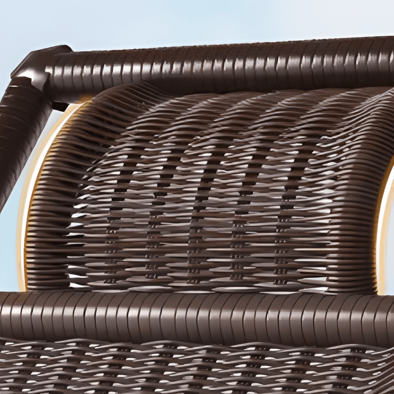 Simple Scratch-tolerant Cane Porch Rocker with Round Arm thumbnail 16