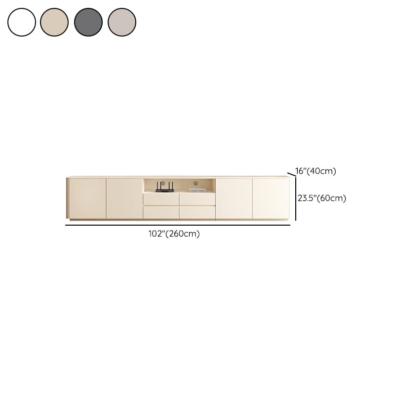 Modern Rectangle TV Stand with 4-Door/2-Door & 3 Tiers Living Room thumbnail 19