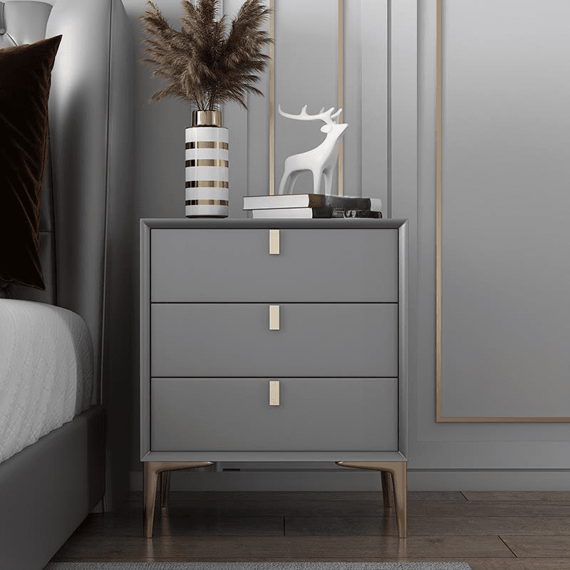 Modern Lumber Nightstand With Drawer Storage & Leg, 3 Drawers/2 Drawers thumbnail 23