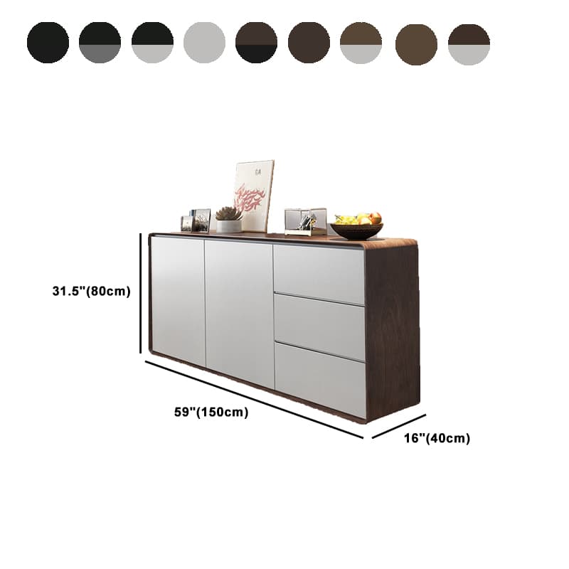 Self-supporting Flooring Counterboard Sideboard with Five Internal Shelves & Culinary Equipment Storage Galley thumbnail 17