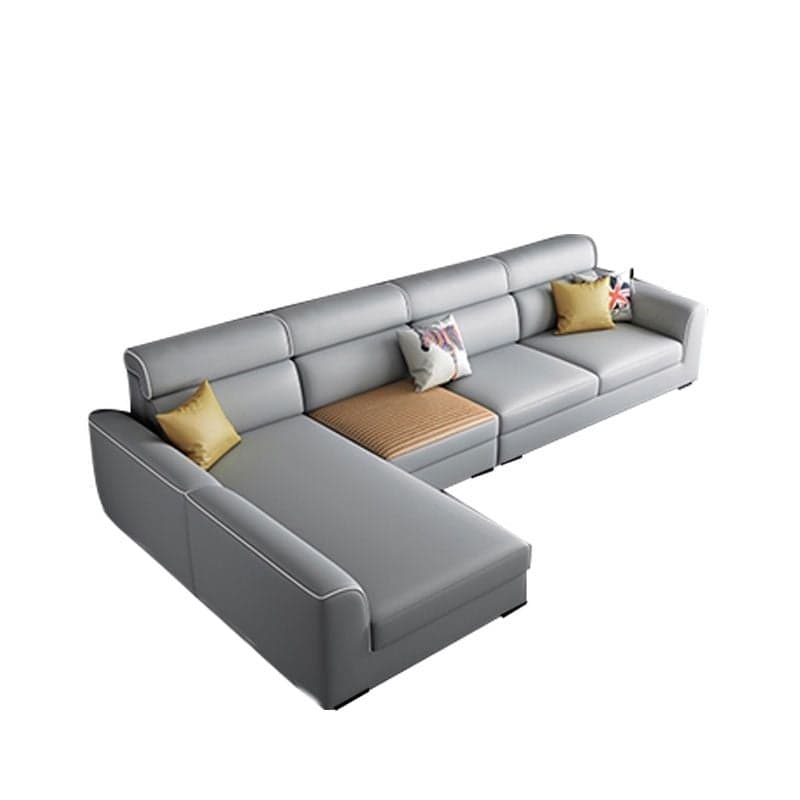 L-Shape Sofa Recliner in Lime Green/Tan/Coffee, Left Orientation thumbnail 6