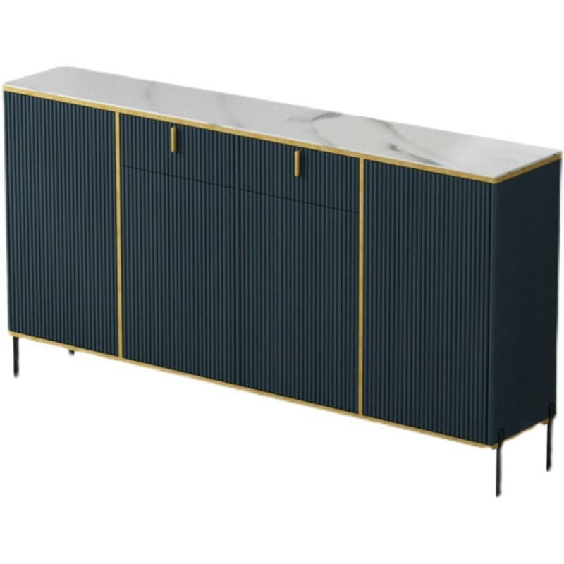 Free Standing Stone Wet-resistant Utility Storage Cabinet with 12 Interior Shelves & 3 Cabinets Living Room thumbnail 9