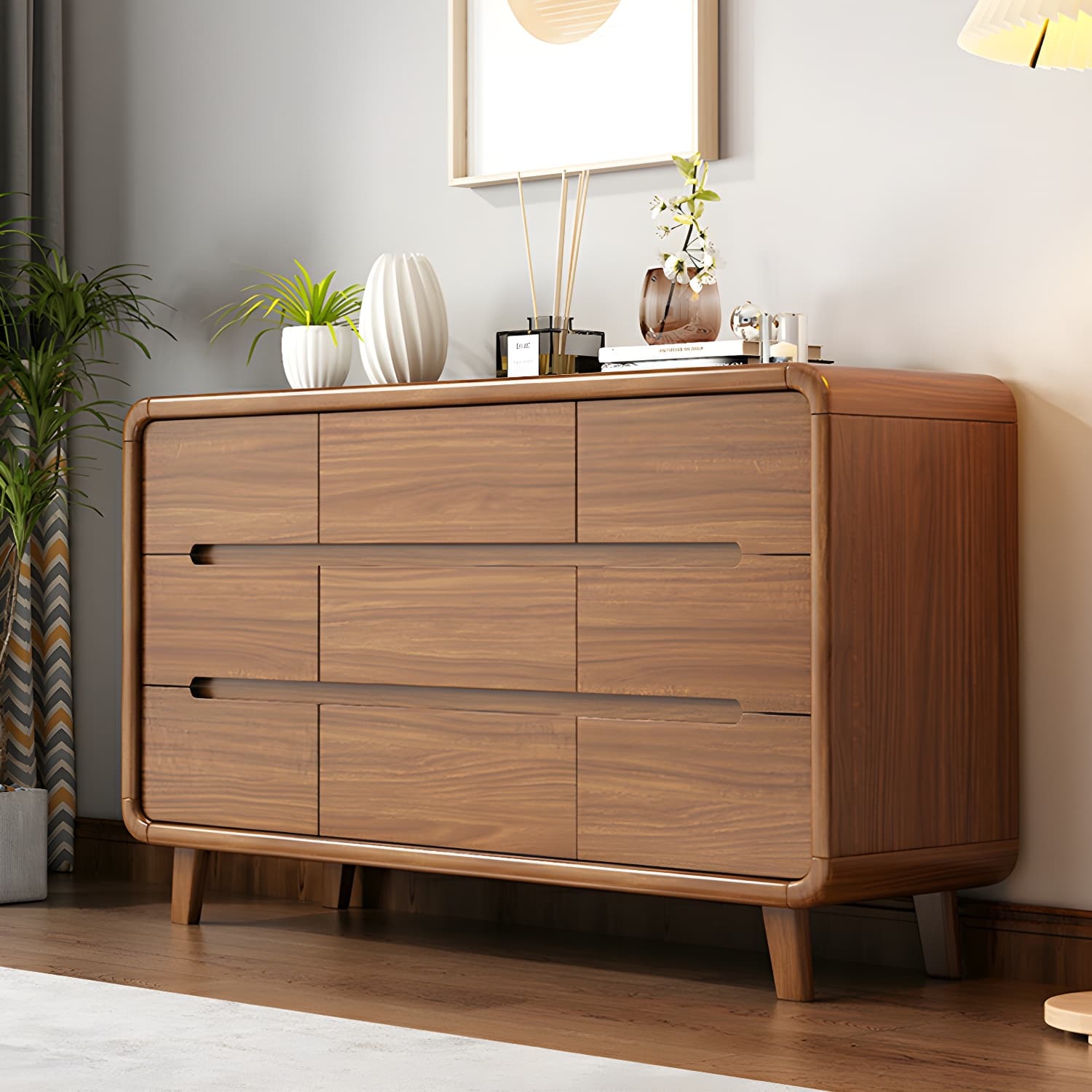 Traditional Wood Dressers with Drawers and Soft Close Glides thumbnail 6