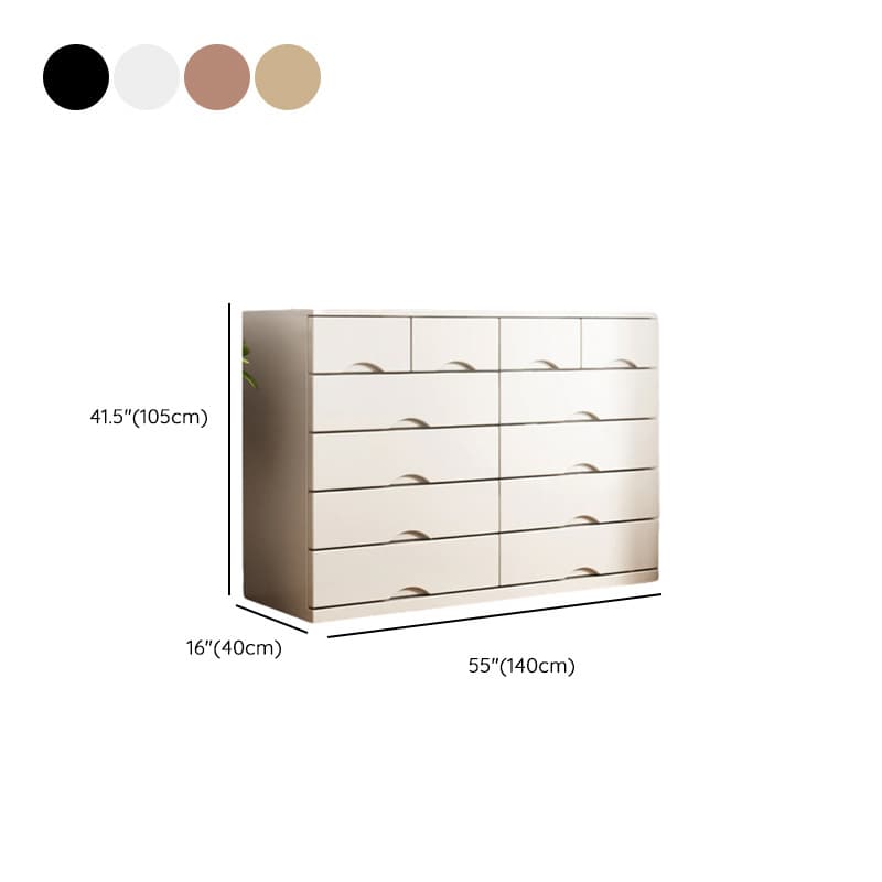 Simple Raw Wood Double Dresser with Multiple Drawer Configurations - Horizontal/Vertical thumbnail 17