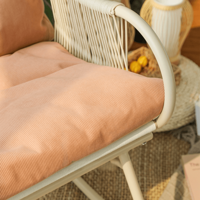 Art Deco Alloy Rocking Chair with Upholstered Track Arm thumbnail 10