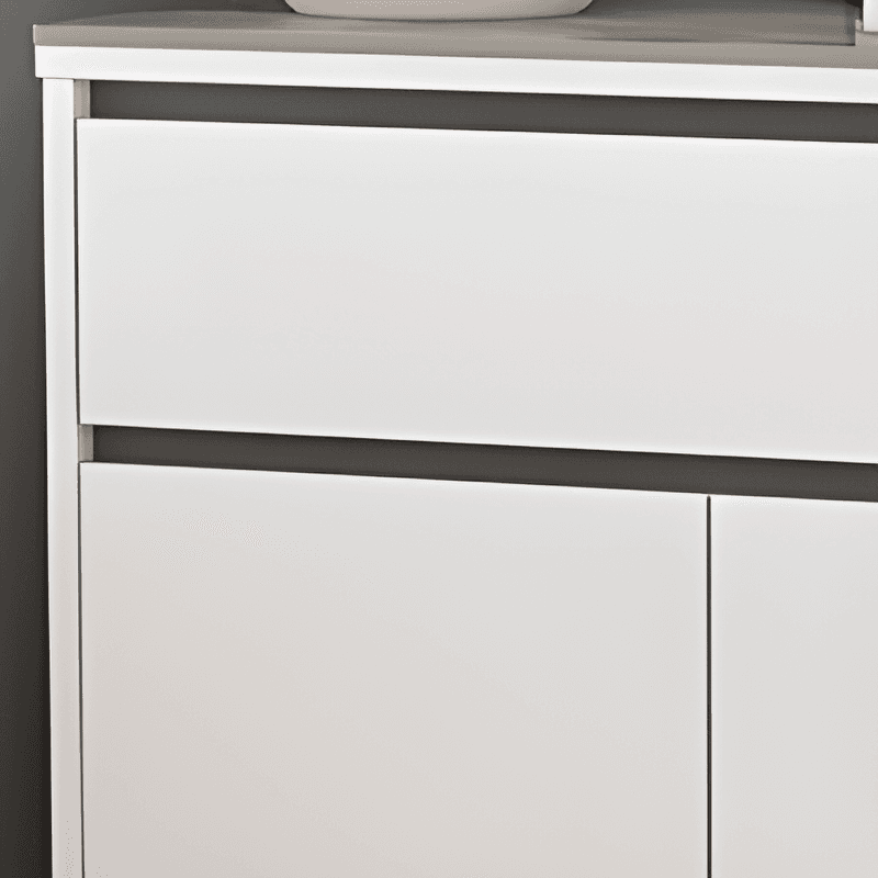 Buffet Table/Server with 1 Drawer, Drawers Storage, Sintered Stone Countertop, Adjustable Shelving, and 4 Doors/3 Doors/2 Doors Tabletop thumbnail 6